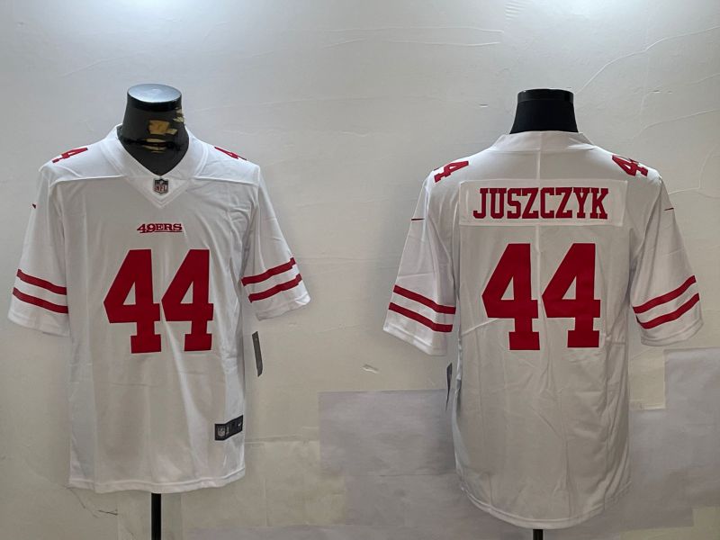 Men San Francisco 49ers #44 Juszczyk White Second generation 2024 Nike Limited NFL Jersey style 1->san francisco 49ers->NFL Jersey